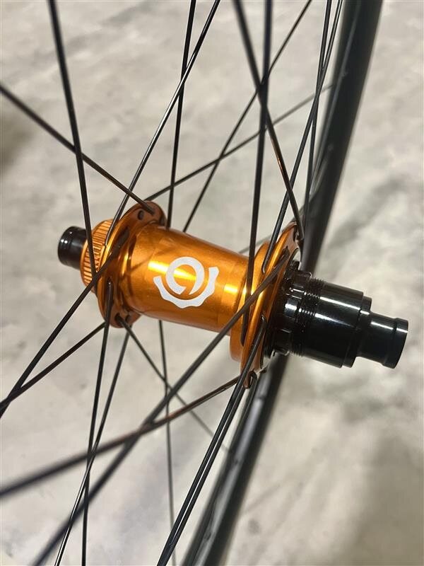 Industry Nine Hydra 29" 28h Center Lock Wheelset Orange Hub 15x110 12x148 XD